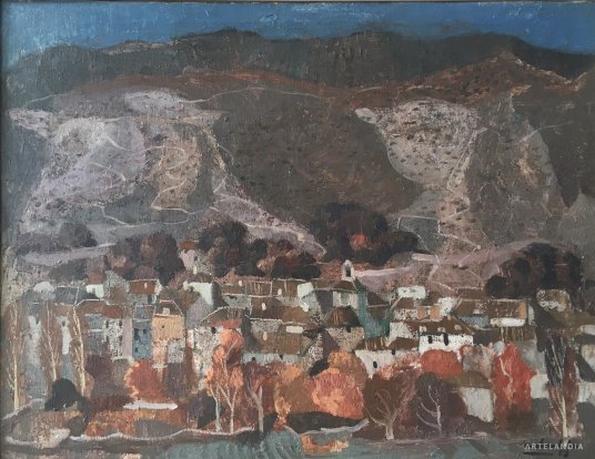 Agustín Redondela - Vista de pueblo, ciudad dormida 